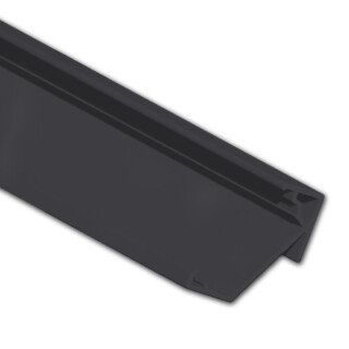 WP1 LED Eckprofil 30/60°, 200 cm, schwarz RAL 9005, LED Stripes max. 18mm