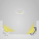 WP1 LED Eckprofil 30/60°, 200 cm, weiß RAL 9003, LED Stripes max. 18mm