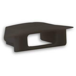 Endkappe E26B schwarz für Profil PL8 mit Kabeldurchführung, 1 STK