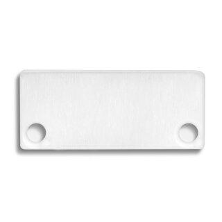 Endkappe E43 Alu weiß RAL9010 für Profil PN4 / PN5 in Verbindung mit C10, 2 STK, inkl. Schrauben