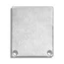 Endkappe E44 Alu schwarz RAL9005 für Profil PN4 /...
