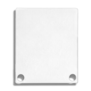 Endkappe E44 Alu weiß RAL9010 für Profil PN4 / PN5 in Verbindung mit C11, 2 STK, inkl. Schrauben