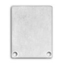 Endkappe E45 Alu schwarz RAL9005 für Profil PN4 /...