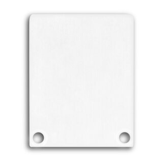 Endkappe E45 Alu weiß RAL9010 für Profil PN4 / PN5 in Verbindung mit C12, 2 STK, inkl. Schrauben