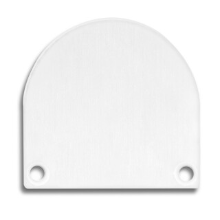 Endkappe E46 Alu weiß RAL9010 für Profil PN4 / PN5 in Verbindung mit C13, 2 STK, inkl. Schrauben