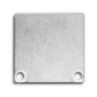 Endkappe E47 Alu schwarz RAL9005 für Profil PN6 / PN7 in Verbindung mit C10, 2 STK, inkl. Schrauben