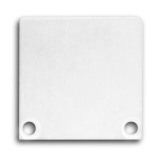 Endkappe E47 Alu weiß RAL9010 für Profil PN6 / PN7 in Verbindung mit C10, 2 STK, inkl. Schrauben