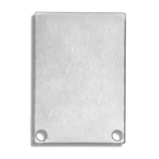 Endkappe E48 Alu schwarz RAL9005 für Profil PN6 / PN7 in Verbindung mit C11, 2 STK, inkl. Schrauben