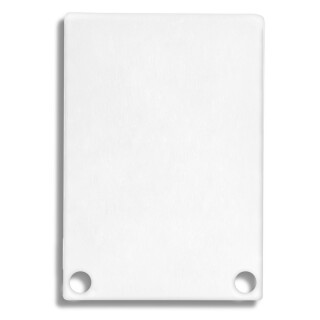 Endkappe E48 Alu weiß RAL9010 für Profil PN6 / PN7 in Verbindung mit C11, 2 STK, inkl. Schrauben
