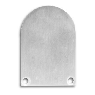 Endkappe E50 Alu schwarz RAL9005 für Profil PN6 / PN7 in Verbindung mit C13, 2 STK