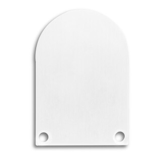 Endkappe E50 Alu weiß RAL9010 für Profil PN6 / PN7 in Verbindung mit C13, 2 STK