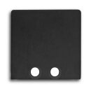 Endkappe E58B Aluminium schwarz RAL9005 für Profil...