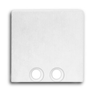 Endkappe E58W Aluminium weiß RAL9010 für Profil PN8, 2 STK, inkl. Schraube