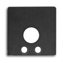 Endkappe E59B Aluminium schwarz RAL9005 für Profil...