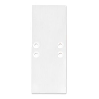 Endkappe E66 Aluminium weiß RAL9010 für Profil PL13 mit PL10.1, 2 STK, inkl. Schrauben