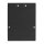 Endkappe E74B Aluminium schwarz für Profil LL2, 2 STK, inkl. Schrauben