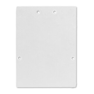 Endkappe E74W Aluminium weiß RAL9003 für Profil LL2, 2 STK, inkl. Schrauben