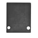 Endkappe E89 Aluminium schwarz RAL 9005 für Profil...