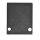 Endkappe E89 Aluminium schwarz RAL 9005 für Profil VA1, 2 STK, inkl. Schrauben
