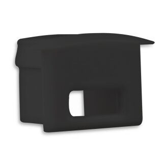 Endkappe E8B schwarz für Profil PL3, 1 Stk