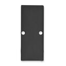 Endkappe E90 Aluminium schwarz RAL 9005 für Profil...