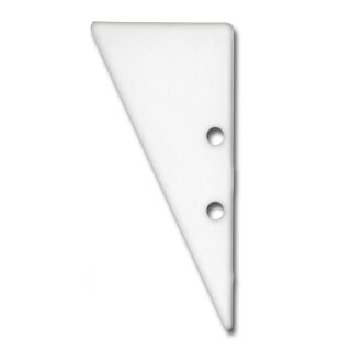 Endkappe E91 Aluminium weiß RAL 9003 für Profil VA3, 2 STK, inkl. Schrauben
