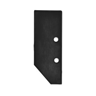 Endkappe E92 Aluminium schwarz RAL 9005 für Profil VA4, 2 STK, inkl. Schrauben