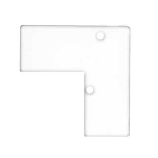Endkappe E93 Aluminium weiß RAL 9003 für Profil VA5, 2 STK, inkl. Schrauben