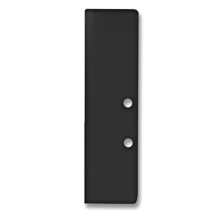 Endkappe E94 Aluminium schwarz RAL 9005 für Profil VA6, 2 STK, inkl. Schrauben