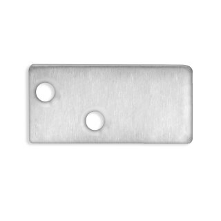 Endkappe E95 Aluminium eloxiert für Profil MP1, 2 STK, inkl. Schrauben