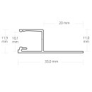 FP4 LED Fliesenprofil Abschluss oben 200 cm, LED Stripes...
