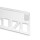 FP4 LED Fliesenprofil Abschluss oben 200 cm, weiß RAL 9003, LED Stripes max. 10mm