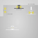 PL13 LEUCHTEN-Profil 200 cm, schwarz LED Stripes max. 12 mm