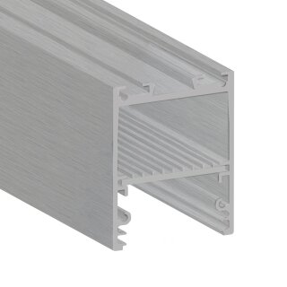 PN17V2 LED LEUCHTEN-Profil 200 cm, silber pulverbeschichtet, LED Stripes max. 30 mm