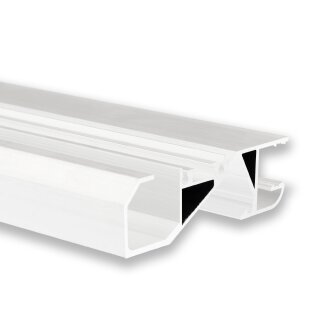 VA6 LED Sockelleistenprofil schwarz RAL 9005