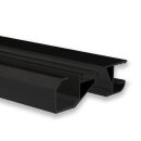 VA6 LED Sockelleistenprofil schwarz RAL 9005