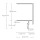 TBP1 LED Profil Trockenbau 200 cm, schwarz RAL 9005, LED Stripes max. 6 mm