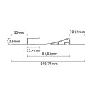 TBP12 LED Profil Trockenbau 200 cm, LED Stripes max. 11 mm