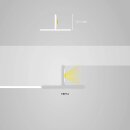 TBP14 LED Profil Trockenbau 200 cm, schwarz RAL 9005, LED Stripes max 12 mm