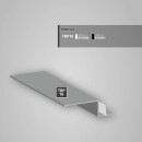 TBP16 LED Profil Trockenbau 200 cm, weiß RAL 9003, LED Stripes max 12 mm