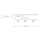 TBP2 LED Profil Trockenbau 200 cm, LED Stripes max. 11 mm