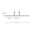TBP3 LED Profil Trockenbau 200 cm, LED Stripes max. 14 mm