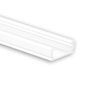 LED AUFBAU-Profil 200 cm, flach, LED Stripes max. 12 mm - Weiß